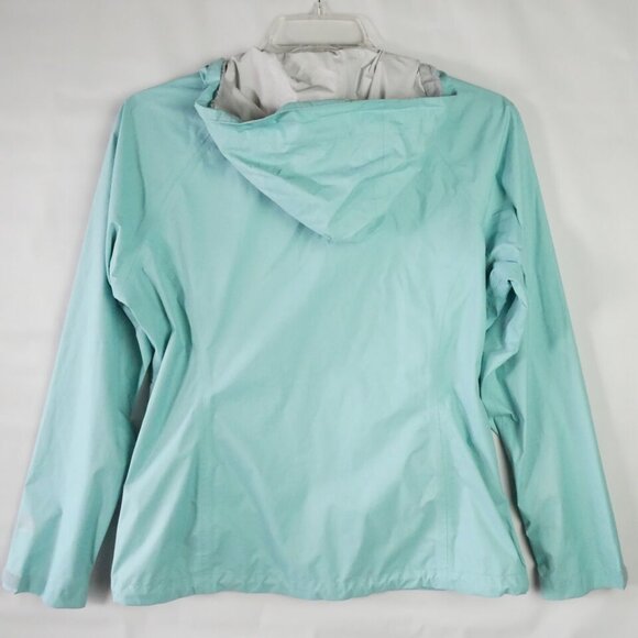 Columbia Jacket Women Size M Teal Hooded Omni Shield Full Zip Weather Proof READ - Picture 9 of 15